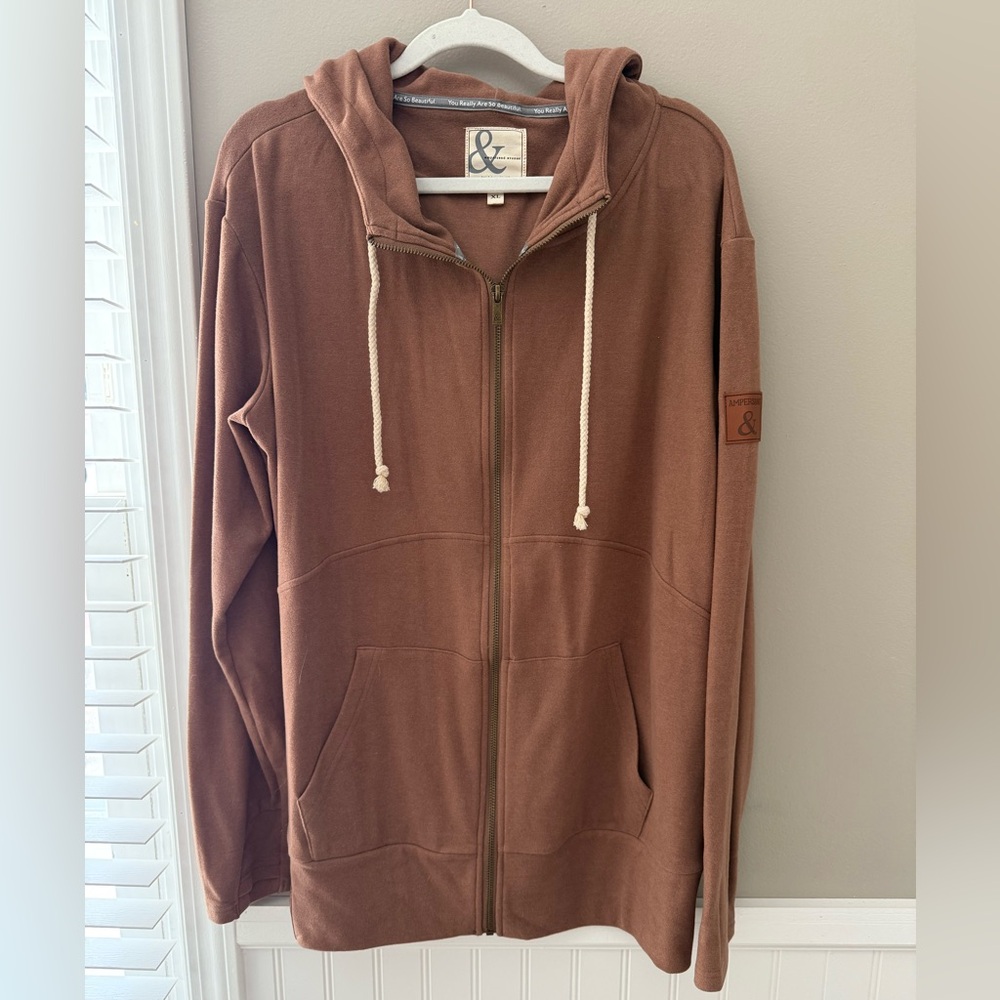 AMPERSAND AVE Zip-Up Hoodie